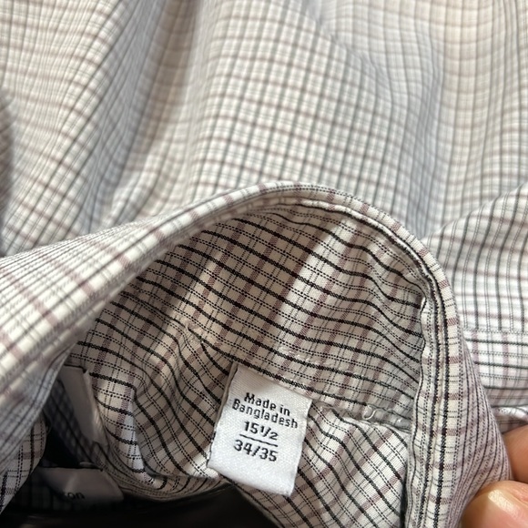 Like New Calvin Klein Light Plaid look Slim-Fit Performance Non-Iron Dress Shirt - Picture 9 of 9